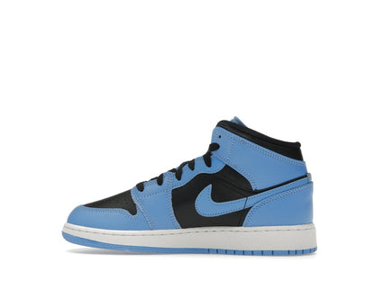 Jordan 1 Mid University Blue Black (GS)