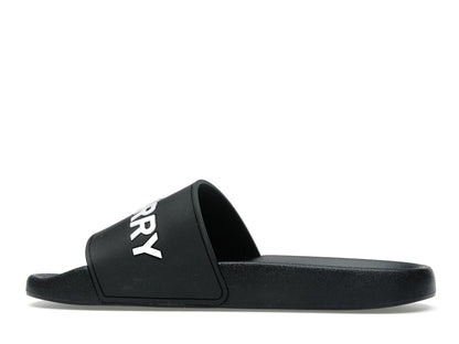 Burberry Logo Slides Black Optic White