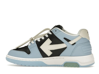 OFF-WHITE Out Of Office OOO Low Tops Light Blue Black