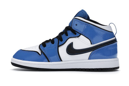 Jordan 1 Mid Signal Blue (PS)