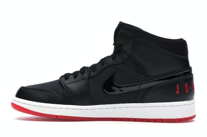 Jordan 1 Mid Black University Red