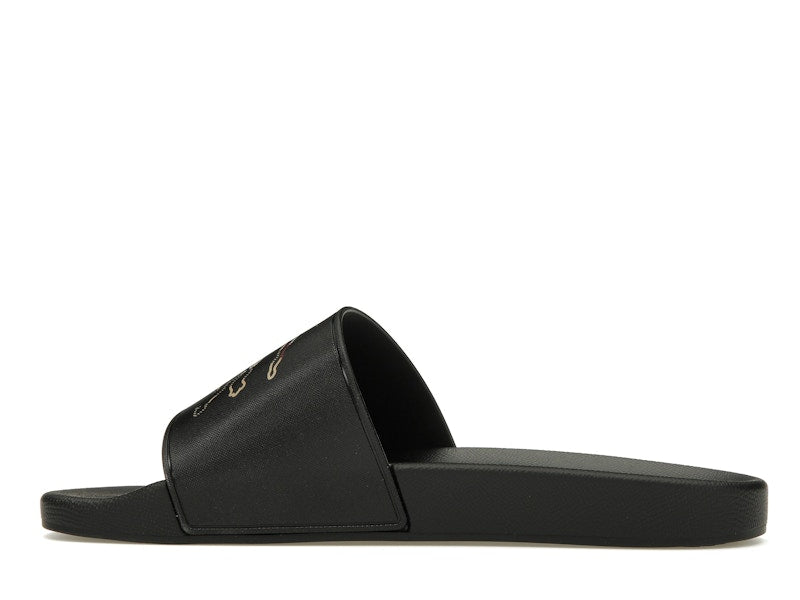 Burberry Check EKD Motif Slide Black