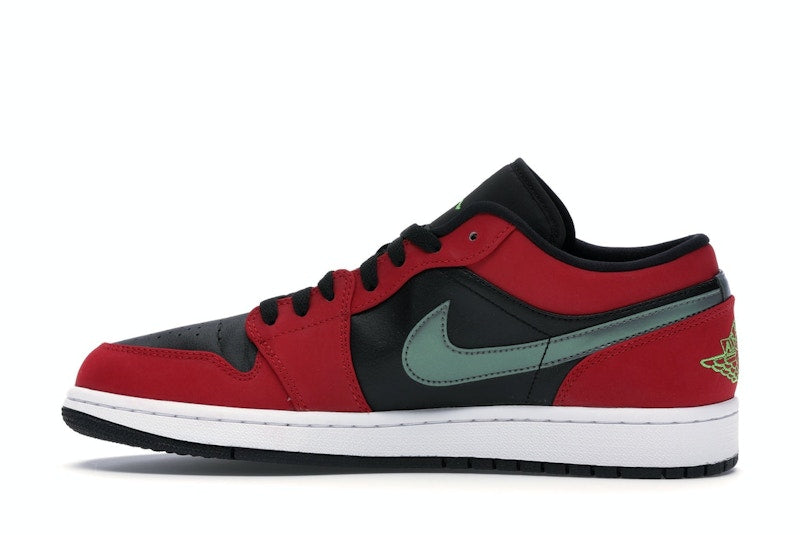 Jordan 1 Low Black Green Pulse Gym Red
