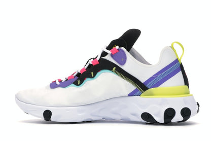 Nike React Element 55 White Psychic Purple Hyper Pink
