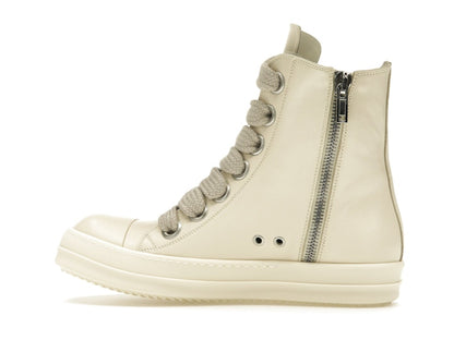Rick Owens Lido High Sneaks Jumbo Laced Milk