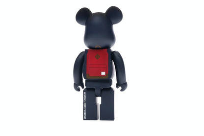Bearbrick Medicom Herschel Peacoat 100% & 400% Set Navy