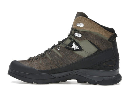 Salomon X-ALP Mid Distressed Leather GTX Dark Earth Black