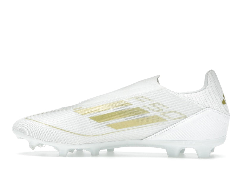 adidas F50 League Laceless Firm/Multi-Ground Cloud White Gold Metallic