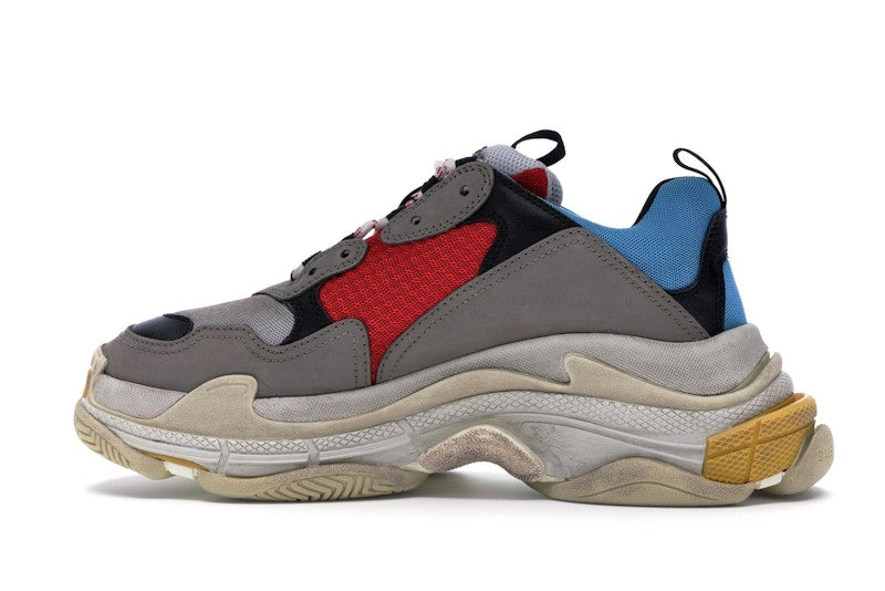 Balenciaga Triple S Grey Red Blue (2018 Reissue)