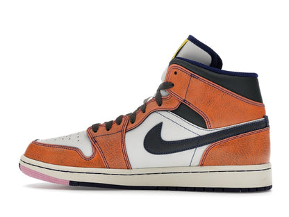 Jordan 1 Mid SE Summit White Crimson Bliss Deep Royal Blue Iron Grey