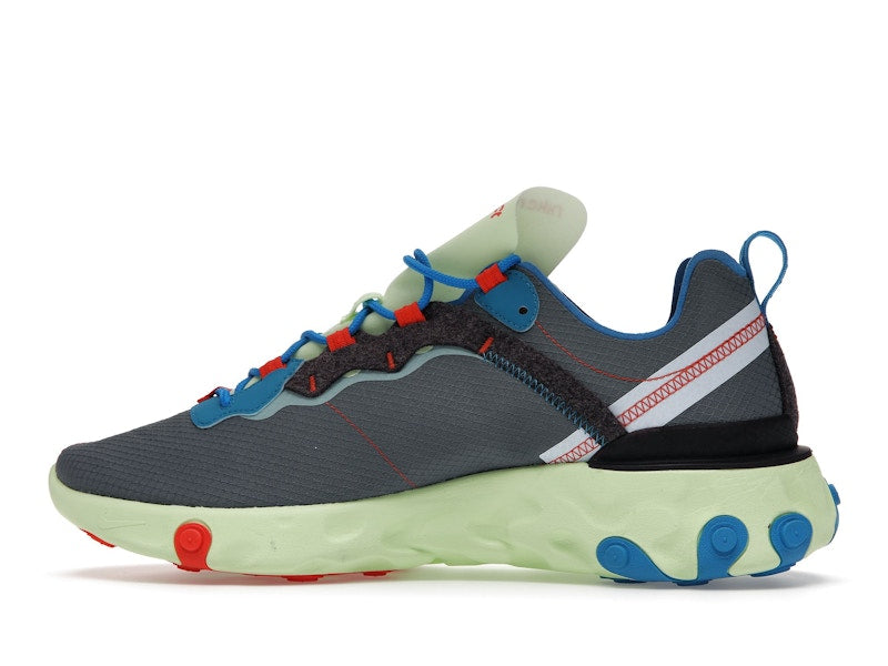 Nike React Element 55 Volt Dark Grey Photo Blue