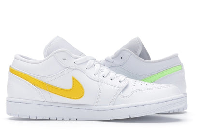 Jordan 1 Low White Multi-Color Swoosh