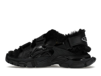 Balenciaga Track Sandal Fake Fur Black (Women's)