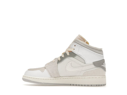 Jordan 1 Mid SE Craft Inside Out White Grey (GS)