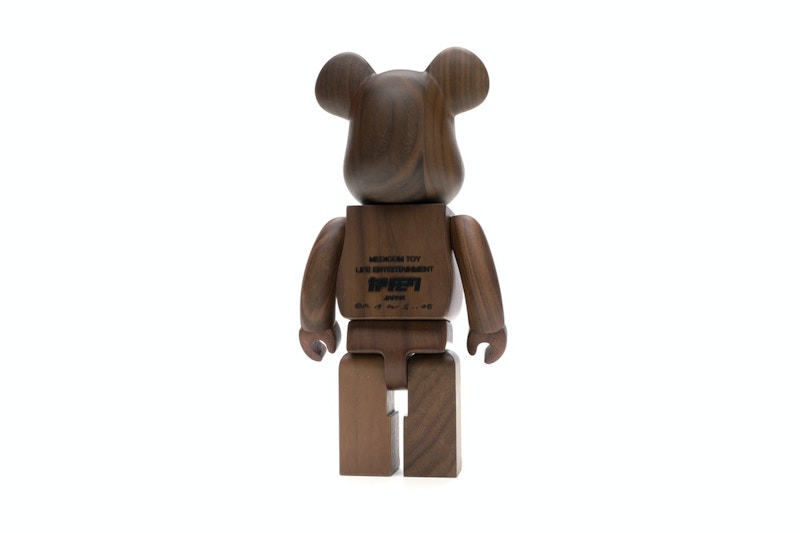 Bearbrick WORLD WIDE TOUR KAWS (Karimoku Wood) 400% Wood