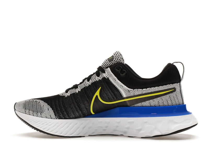 Nike React Infinity Run Flyknit 2 Black White Racer Blue Cyber