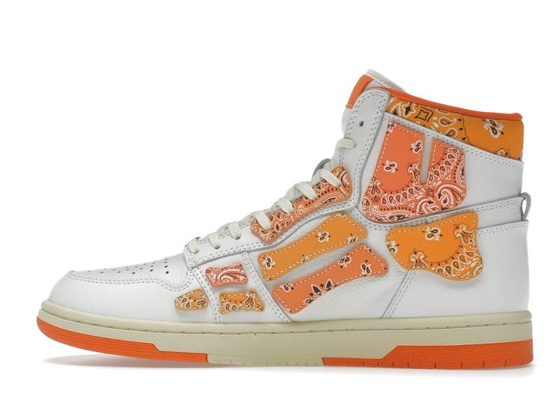 AMIRI Skel Top Hi Bandana White Orange