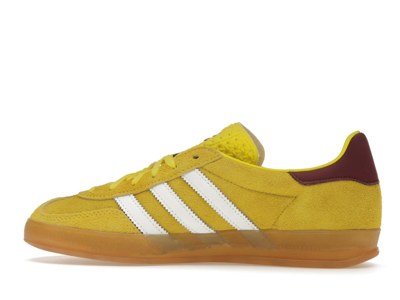 adidas Gazelle Indoor Bright Yellow Collegiate Burgundy (Women's)