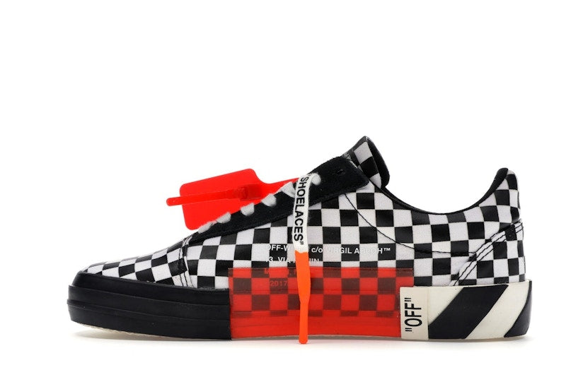 OFF-WHITE Vulc Low Checkered Black White