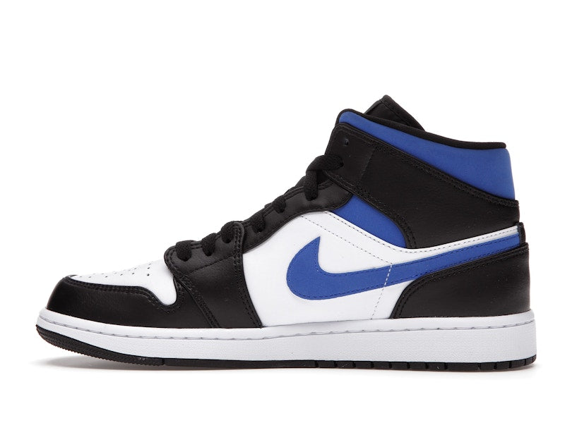 Jordan 1 Mid White Black Racer Blue