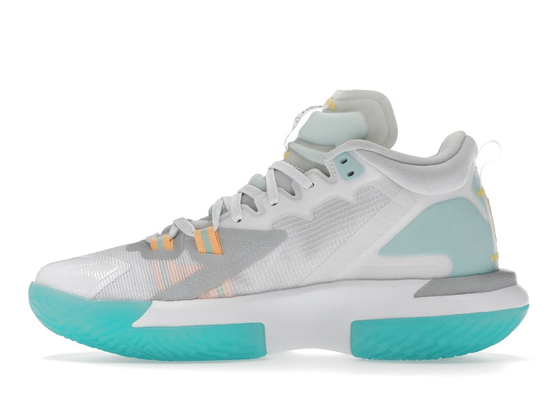 Jordan Zion 1 White Dynamic Turquoise
