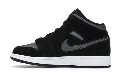 Jordan 1 Mid White Black Grey (GS)