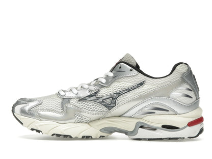 Mizuno Wave Rider 10 White Black Rythmic Red