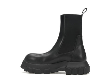 Rick Owens Lido Beatle Bozo Tractor Boots Black