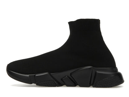 Balenciaga Speed Graffiti Trainers Black White Logo (Women's)