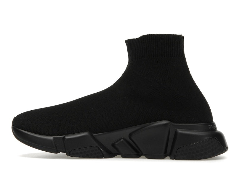 Balenciaga Speed Graffiti Trainers Black White Logo (Women's)