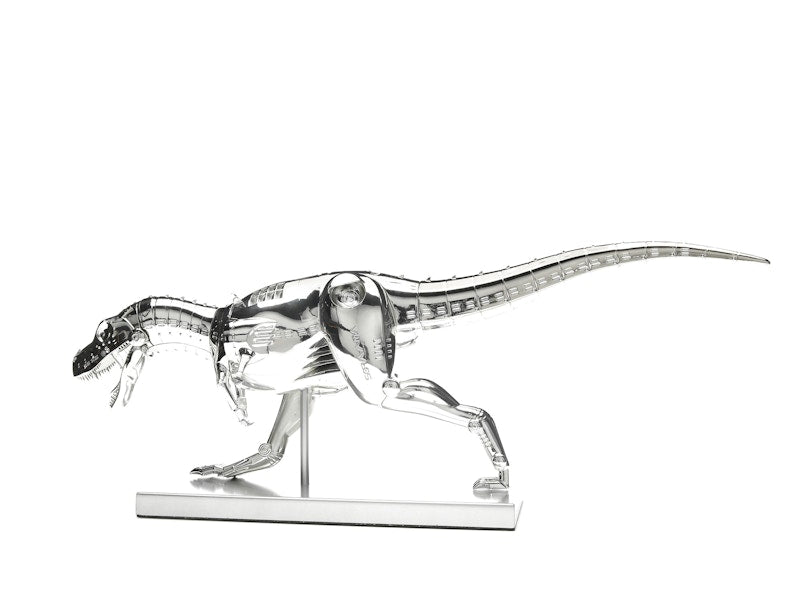 Hajime Sorayama T-Rex Cyborg Dinosaur Figure Silver
