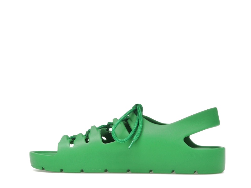 Bottega Veneta Jelly Lace Up Sandal Green (Women's)