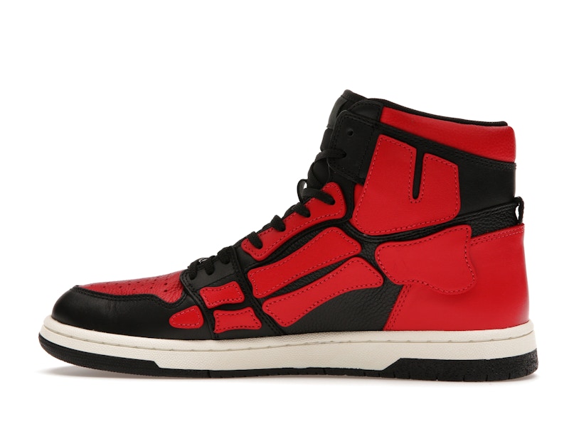 AMIRI Skel Top Hi Black Red White
