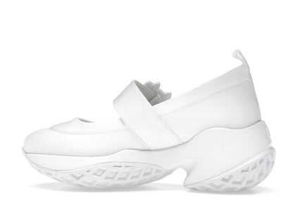 Roger Vivier Viv' Run Babies White Crystal Buckle (Women's)