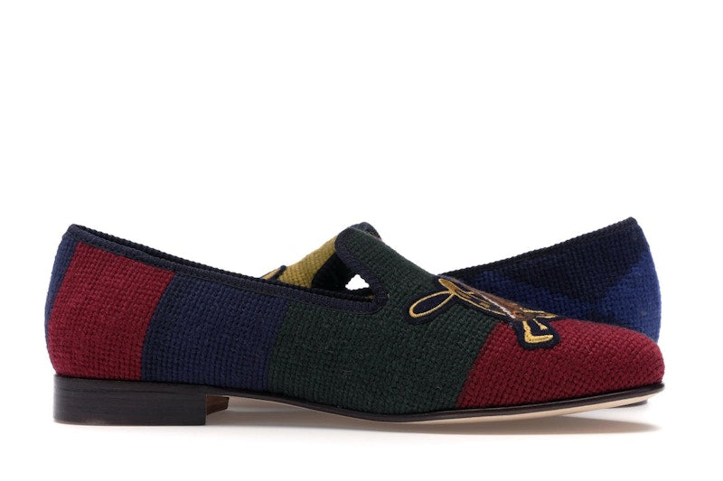 Ralph Lauren Formal Slipper Palace Engineered Equestrian Print