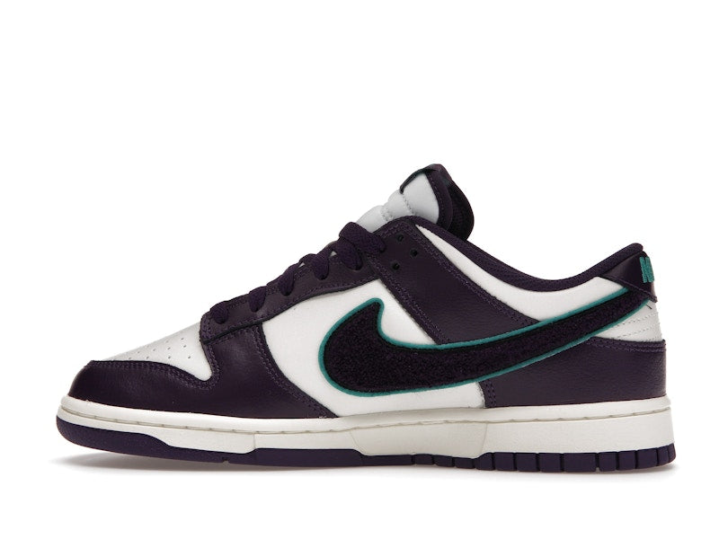 Nike Dunk Low Chenille Swoosh Sail Grand Purple