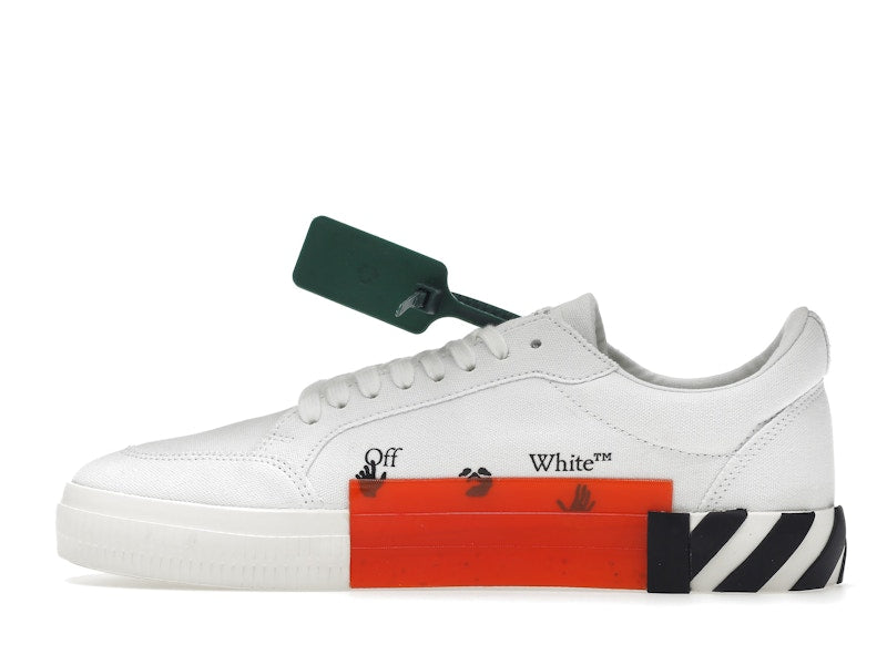 OFF-WHITE Vulc Low Canvas White Red Arrow Black