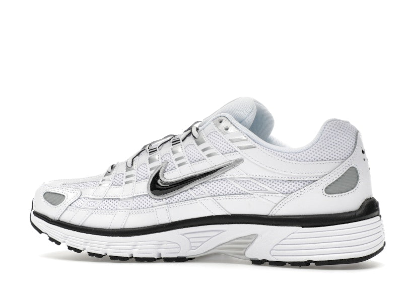 Nike P-6000 White Metallic Silver Black