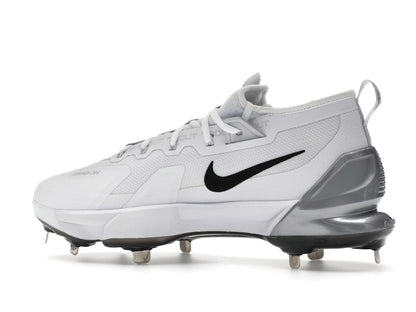Nike Force Zoom Trout 9 Elite White Black Pure Platinum Metallic Silver