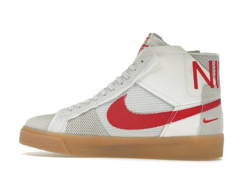 Nike SB Zoom Blazer Mid Premium Deconstructed White University Red Gum
