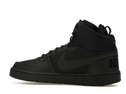Nike Court Borough Mid Winter Triple Black