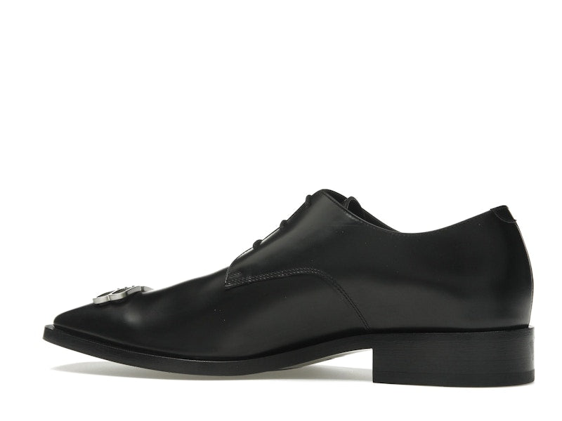 Balenciaga Rim Derby Shoes Black Leather