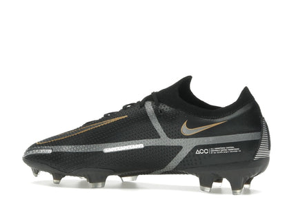 Nike Phantom GT2 Elite FG Black Metallic Dark Grey Metallic Gold