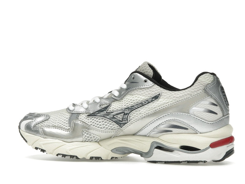 Mizuno Wave Rider 10 White Black Rythmic Red