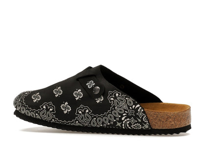 Bravest Studios Suede Paisley Clogs Black