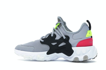 Nike React Presto Wolf Grey Black Rush Pink Volt (GS)