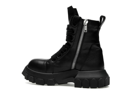 Rick Owens Lido Jumbo Laced Bozo Tractor Black