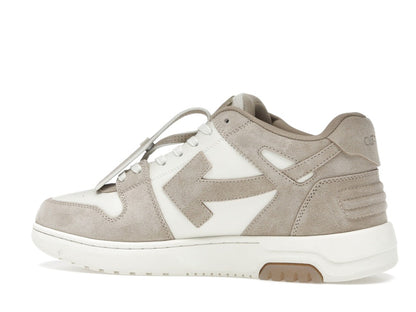 OFF-WHITE Out Of Office OOO Low Tops Beige Natural Suede