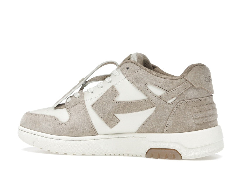 OFF-WHITE Out Of Office OOO Low Tops Beige Natural Suede