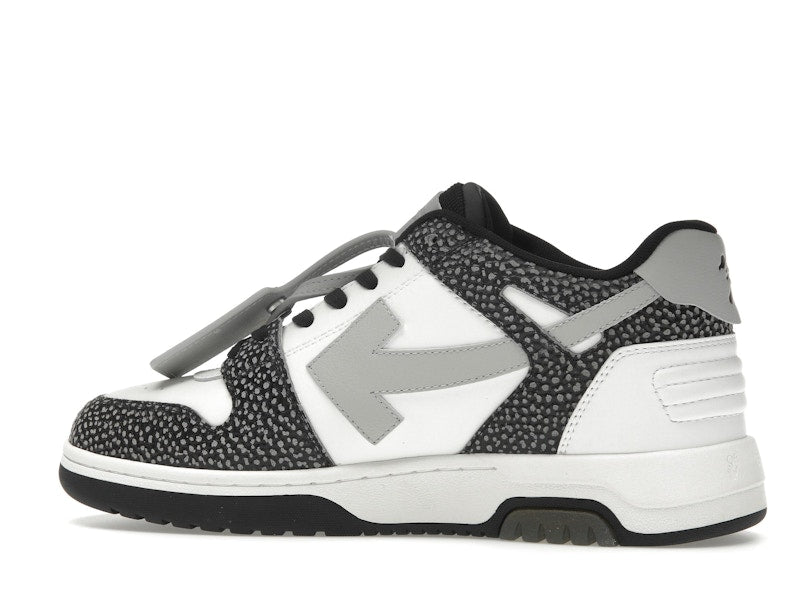 OFF-WHITE Out Of Office OOO Low Tops Black Grey with Dots